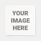 Voeg uw eigen Afbeelding toe aan ontwerp Servet (Voorkant)