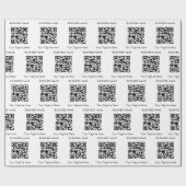 Voeg uw eigen BedrijfsQR de Naam van het Bedrijf v Cadeaupapier (Vlak)