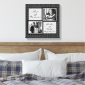 Voeg uw eigen bruiloft foto verpakt canvas (Insitu (Slaapkamer))