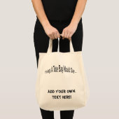 Voeg uw eigen Canvas tas tekst toe (Voorkant (product))