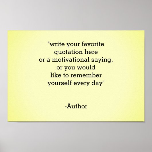 Voeg uw eigen citaat toe / maak uw eigen citaat poster (Voorkant)