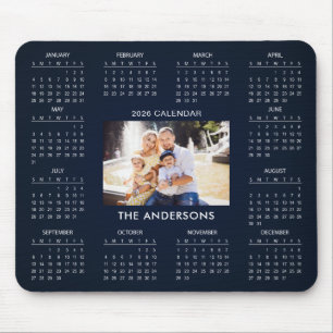 Voeg uw eigen familiefoto toe 2026 Agenda    Muismat
