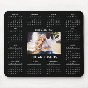 Voeg uw eigen familiefoto toe 2026 Agenda Muismat