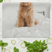 Voeg uw eigen foto-Afbeelding Logo DIY Afbeelding Theedoek (Gevouwen)