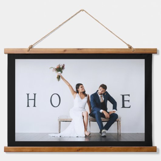 VOEG UW EIGEN FOTO DIY Custom Afbeelding Afbeeldin Hangend Wandkleed (Voorkant)
