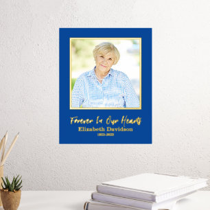 Voeg uw eigen foto toe ter nagedachtenis van 8 x 1 folie afdrukken