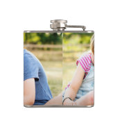 Voeg uw eigen fotoflesje toe heupfles (Achterkant)