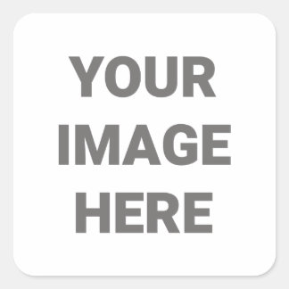 Voeg uw eigen fotoontwerp zelf toe vierkante sticker