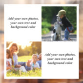 Voeg uw eigen foto's, tekst en achtergrond toe wer raamsticker (Vel 2)