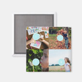 Voeg uw eigen foto's toe  4 afbeelding magneet (Voorkant / Achterkant)