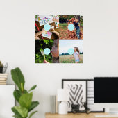 Voeg uw eigen foto's toe 4 afbeeldingen Poster (Thuiskantoor)