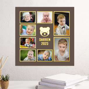 Voeg uw eigen foto's toe 7 Kindfotocollage Folie Afdrukken