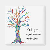 Voeg uw eigen Inspirerend prijsopgave of bericht t Magneet (Voorkant)