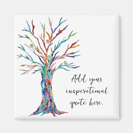 Voeg uw eigen Inspirerend prijsopgave of bericht t Magneet (Voorkant)