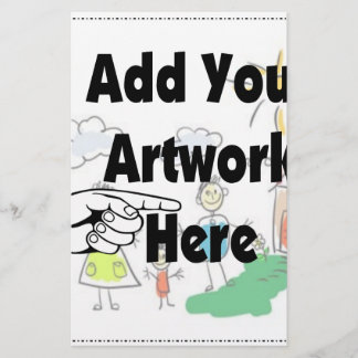 Voeg uw eigen Kunstwerk of Kunstwerk van het Kind  Briefpapier