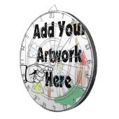 Voeg uw eigen Kunstwerk of Kunstwerk van het Kind Dartbord (Voorkant Rechts)