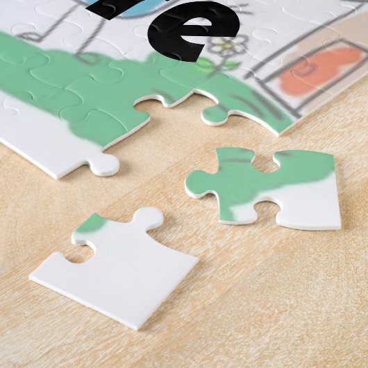 Voeg uw eigen Kunstwerk of Kunstwerk van het Kind  Legpuzzel (Zijkant)