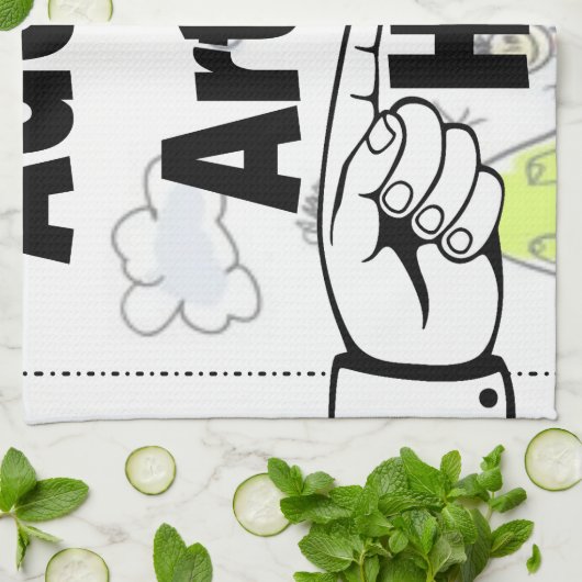 Voeg uw eigen Kunstwerk of Kunstwerk van het Kind  Theedoek (Gevouwen)