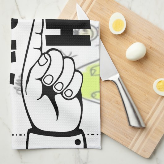 Voeg uw eigen Kunstwerk of Kunstwerk van het Kind  Theedoek (Quarter Fold)