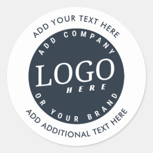 Voeg uw eigen Logo bedrijfseigenaar toe Ronde Sticker