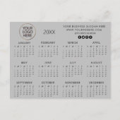 voeg uw eigen logo toe aangepaste tekst 2024 Agend Briefkaart (Voorkant)