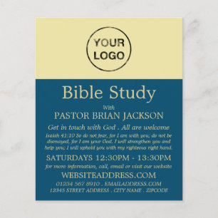 Voeg uw eigen Logo toe, Christelijke Bijbelklasse Flyer