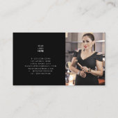 Voeg uw eigen logo van de afbeelding de douane en visitekaartje (Achterkant)