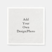 Voeg uw eigen ontwerp-/fotopapier in Napkin toe Servet (Voorkant)
