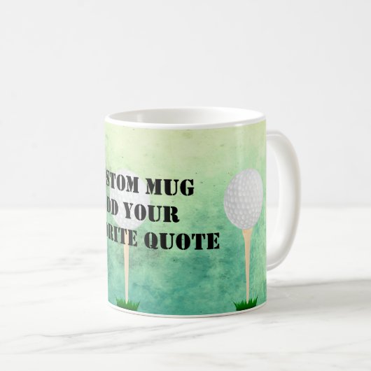 voeg uw eigen ontwerp voor aangepaste mok golf bal (Voorkant rechts)