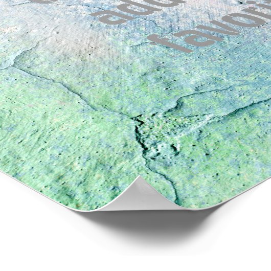 voeg uw eigen poster met gekraakte streekvormig on (Hoek)