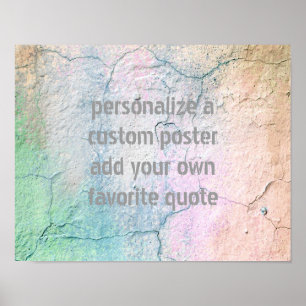 voeg uw eigen poster met gekraakte streekvormig on