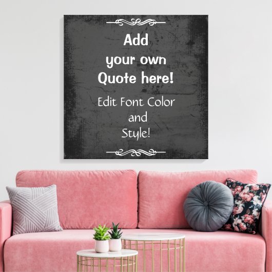 Voeg uw eigen prijsopgave toe! canvas afdruk (Insitu (Woonkamer))