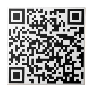 Voeg uw eigen QR-code toe Scannen Minimale Eenvoud Tegeltje