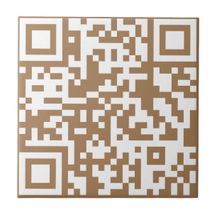 Voeg uw eigen QR-code toe Scannen Minimale Eenvoud Tegeltje