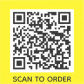 Voeg uw eigen QR-codescan toe om minimale eenvoudi Sticker (Voorkant)