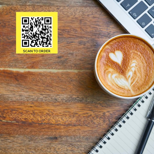 Voeg uw eigen QR-codescan toe om minimale eenvoudi Sticker