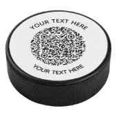 Voeg uw eigen ronde QR-codetekst Scannen minimaal Hockey Puck (3/4)
