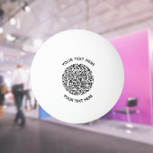 Voeg uw eigen ronde QR-codetekst Scannen minimaal Pingpongballen