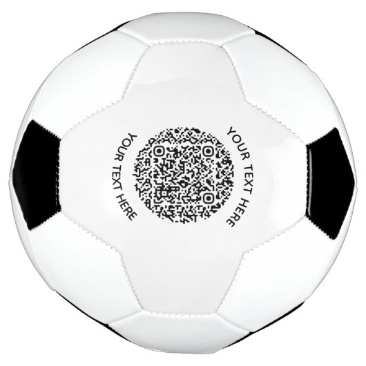 Voeg uw eigen ronde QR-codetekst Scannen minimaal Voetbal (Gedraaid)