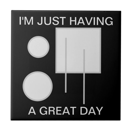 Voeg uw eigen tekst geometrisch toe tegeltje (Voorkant)