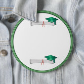 Voeg uw eigen tekst groene Afstuderen Button toe (In situ)