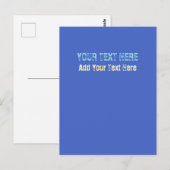Voeg uw eigen tekst slogan Minimalist Modern Plain Briefkaart (Voorkant / Achterkant)