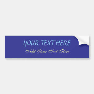 Voeg uw eigen tekst slogan Minimalist Modern Plain Bumpersticker