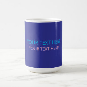 Voeg uw eigen tekst slogan Minimalist Modern Plain Koffiemok
