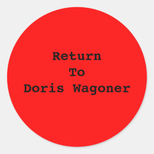 VOEG UW EIGEN TEKST-STICKER TOE RONDE STICKER
