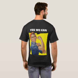 Voeg uw eigen tekst toe Rosie de Riveter Gepersona T-shirt