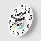 Voeg uw eigen wandklok toe ronde klok (Hoek)