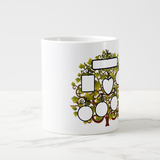 Voeg uw familienaam/pc's toe - Jumbo-Mok Extra Grote Beker (Voorkant)