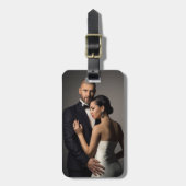 Voeg uw foto aangepaste Bagagelabel (Voorkant verticaal)