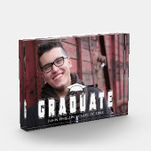 Voeg uw foto Afstuderen gepersonaliseerde fotoblok (Links)